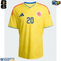 Moški Nogometni dresi Kolumbija Juan Fernando Quintero #20 Domači SP 2026 Kratek Rokav